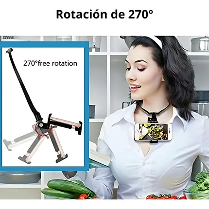 Soporte Celular Gopro Insta Para Cuello Vertical Horizontal