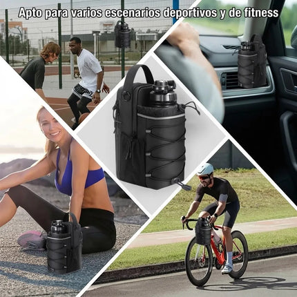 Bolsa Magnetica Porta Termo Botella Accesorios Gym Correa