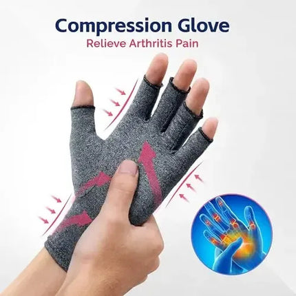 2 Guantes De Compresion Para Artritis Sin Dedos Terapeuticos