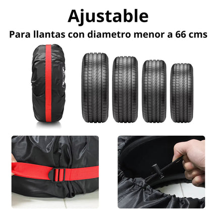 Funda Protector Cubre Llantas Neumaticos Cobertor Rin 13-18