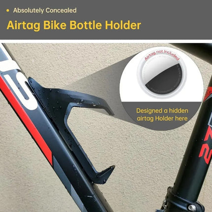 Soporte Oculto Airtag Bicicleta Portabotella Antirrobo Termo