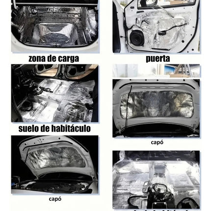 Aislante Termico Acustico Ruido Cofre Auto Rollo Espuma 1m