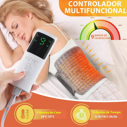 Faja Termica Digital Dolor Lumbar Espalda Con Temporizador
