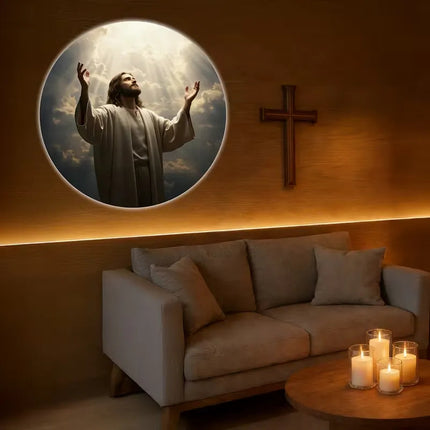 Proyector Led Espiritual Santos Lampara Usb 6 Discos Cuarto