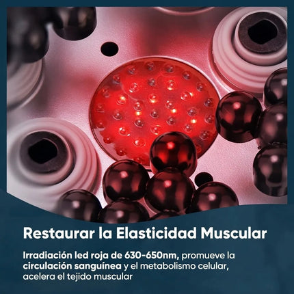 Pistola De Fascia Masajeador Muscular 66 Cabezales 9 Modos