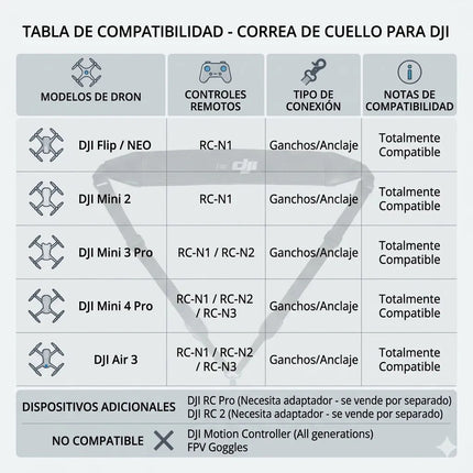 Correa De Cuello Control Dji Flip/mini 4 Pro/air 3/mini 3pro