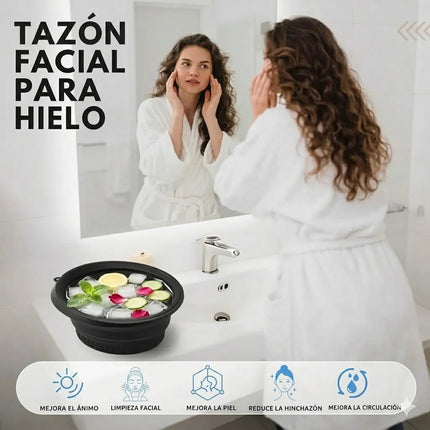 Bowl De Silicona Plegable Para Rostro Mascarillas Spa Facial