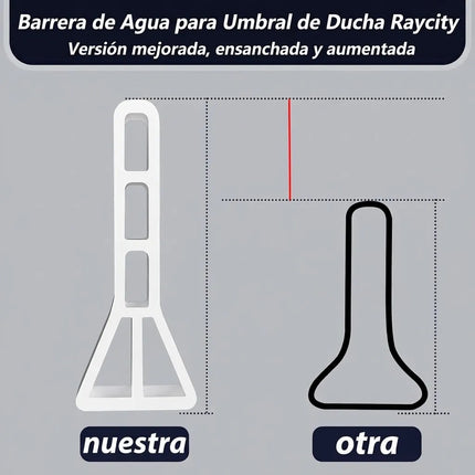 6m Tira Alta Sello Ducha Baño Piso Antifuga Agua Salpicadura