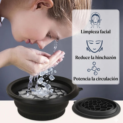 Bowl De Silicona Plegable Para Rostro Mascarillas Spa Facial