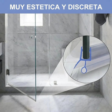 6m Tira Rigida Sello Para Puerta Cristal Ducha Baño Antifuga