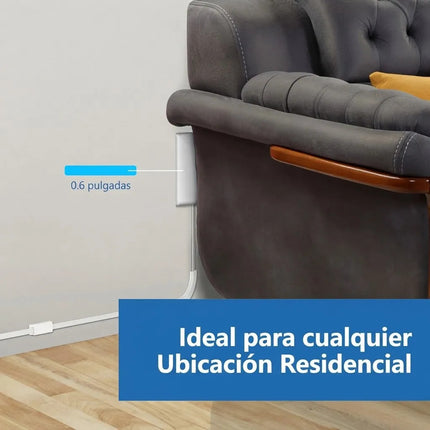 Extensor Plano Enchufe Pared Protector Niños 3 Salidas Cable