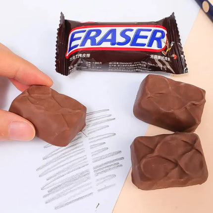 Borrador Escolar Goma De Borrar Forma De Chocolate Snickers