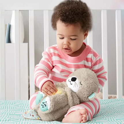 Peluche Nutria Animal Que Respira para Bebes ayuda a Dormir, Sueño