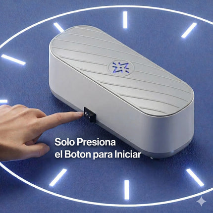 Limpiador Ultrasónico Portátil Luz Uv Para Lentes Gafas Joya