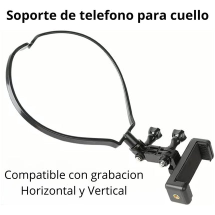 Soporte Celular Gopro Insta Para Cuello Vertical Horizontal