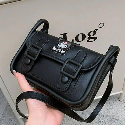 Bolso De Hombro Con Correa Kuromi Bolso Negro Kawaii Cute