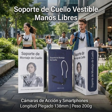 Soporte Magnetico Cuello Magsafe Tripode Celular Camara Pov