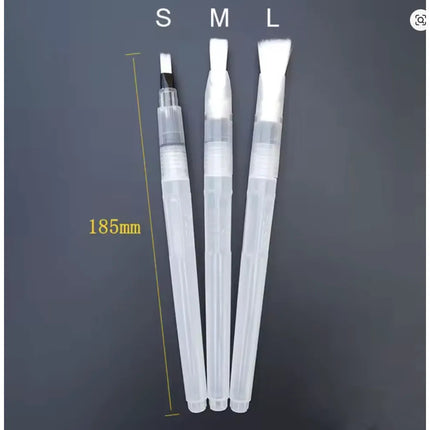 3 Pinceles De Agua Recargables Acuarela Dibujo Punta Plana