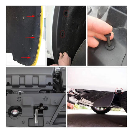 100 Clip Variados Tuerca Tornillo Grapa Automotriz Tablaroca