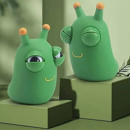 Squishy Antiestrés Gusano Ojos Saltones Sensorial Juguete