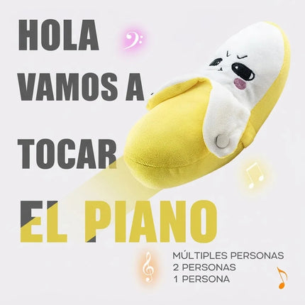 Juguete Peluche De Platano Muñeco Interactivo Sensor Tactil