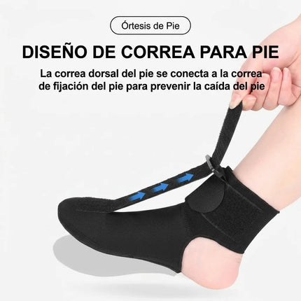 Férula Corrector Pie Caído Soporte Fasciti Plantar Ajustable