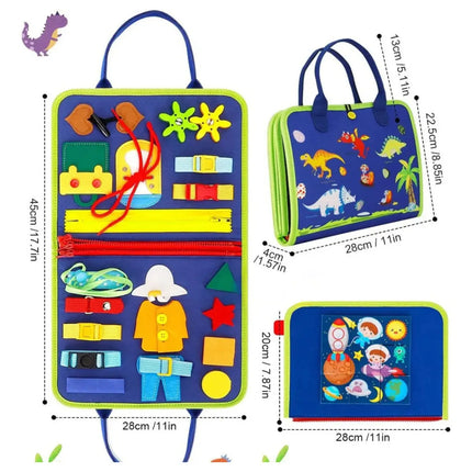 Tablero Sensorial Montessori 25 En 1 Juguete Educativo Bebe
