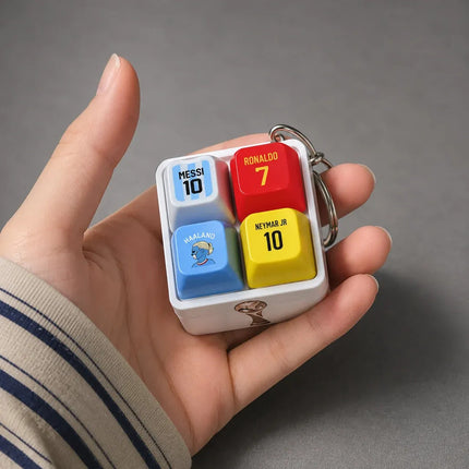 Llavero Fidget Teclado Futbol Sonidos Siuu Cr7 Messi Haaland