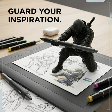 Porta Plumas Lapicero Ninja Soporte Escritorio Impresión 3d