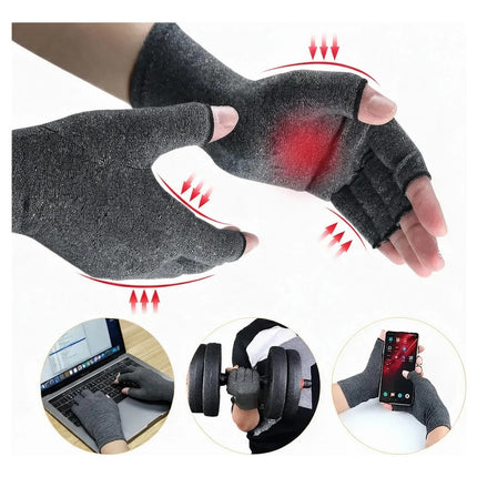 Guantes de compresión sin dedos, 2 pares