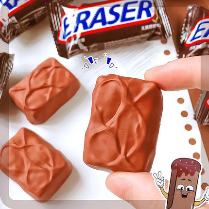 Borrador Escolar Goma De Borrar Forma De Chocolate Snickers