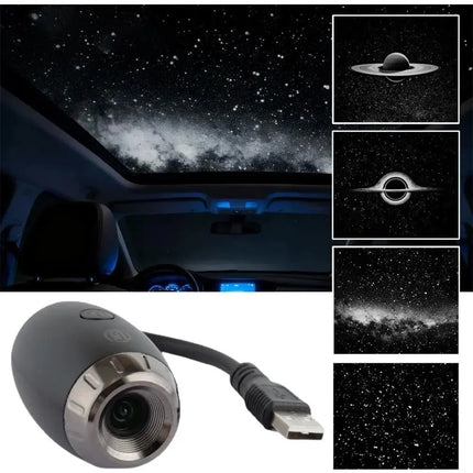 Proyector De Estrellas Galaxia Lampara Carro Luz Led Cuarto