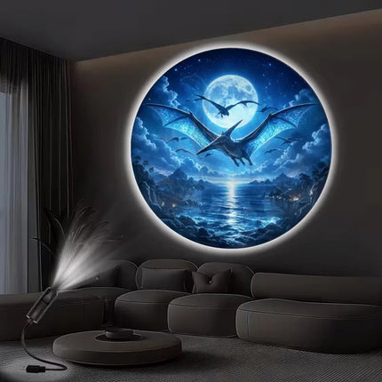 Proyector Dinosaurios Lampara Led Ambiental Cuarto+8 Discos