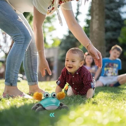 Juguete Cangrejo Interactivo Con Sensor Escape Bebe Gateo