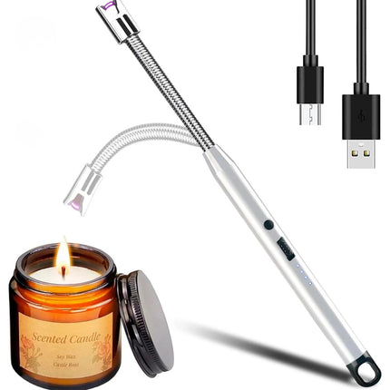 Encendedor Eléctrico Usb Arco Plasma Flexible 360° Sin Llama