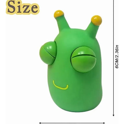 Squishy Antiestrés Gusano Ojos Saltones Sensorial Juguete