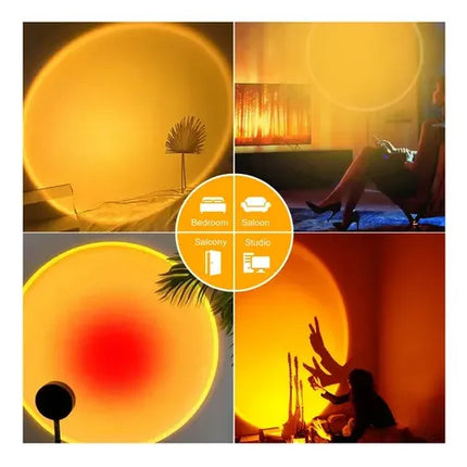 Proyector Lampara Sunset Atardecer Led Usb Cuarto Habitacion