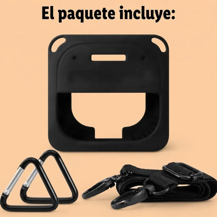 Funda Silicona Bocina Bose Soundlink Micro Ii Correa Ganchos