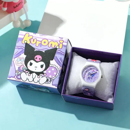 Reloj De Hello Kitty Kuromi Infantil Niñas Con Caja Regalo