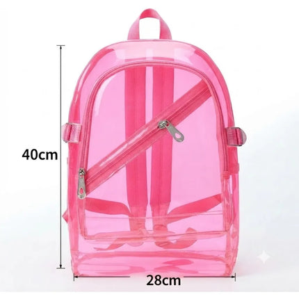 Mochila Transparente Impermeable Escolar Viaje Niños Adultos