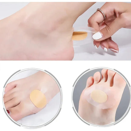 20 Parches Protectores Pies Antirozaduras Finos Invisibles