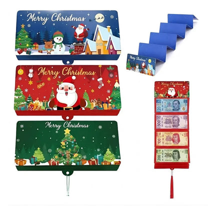 3 Sobres Tarjeta Navidad Para Billete Dinero Efectivo Regalo