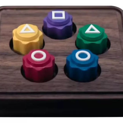 Kit De 5 Juegos Tradicionales Coreanos Gonggi Trompo Ddaji Juego del Calamar