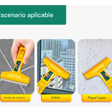 Raspador Espátula De Mano Vidrio Ventanas 10 Cuchillas Diy