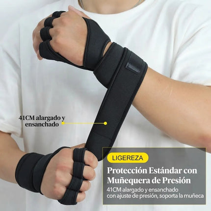 Par Guantes De Entrenamiento Gym Levantamiento Pesas Muñeca