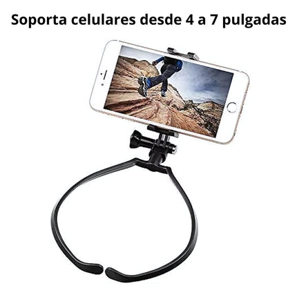 Soporte Celular Gopro Insta Para Cuello Vertical Horizontal