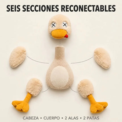 Peluche Magnético Pato Antiestrés Desmontable Juguete Felpa