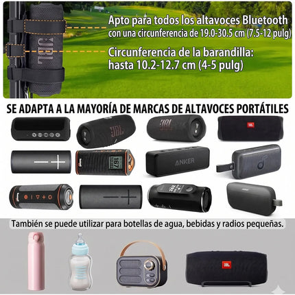 Soporte Correa Ajustable Universal Bicicleta Bocina Botella