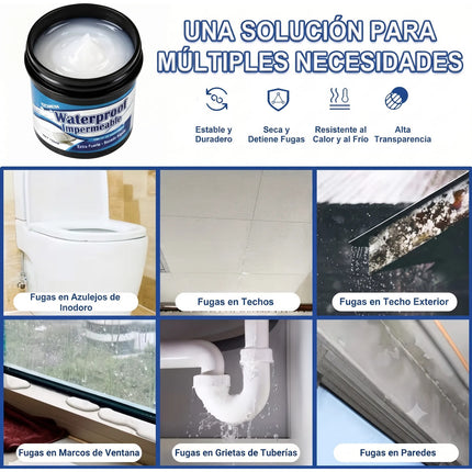Sellador Impermeable Transparente Fugas Ventanas Multiusos