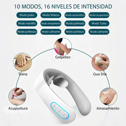 Masajeador Cuello Inteligente Electrico Hombro Dolor Calor